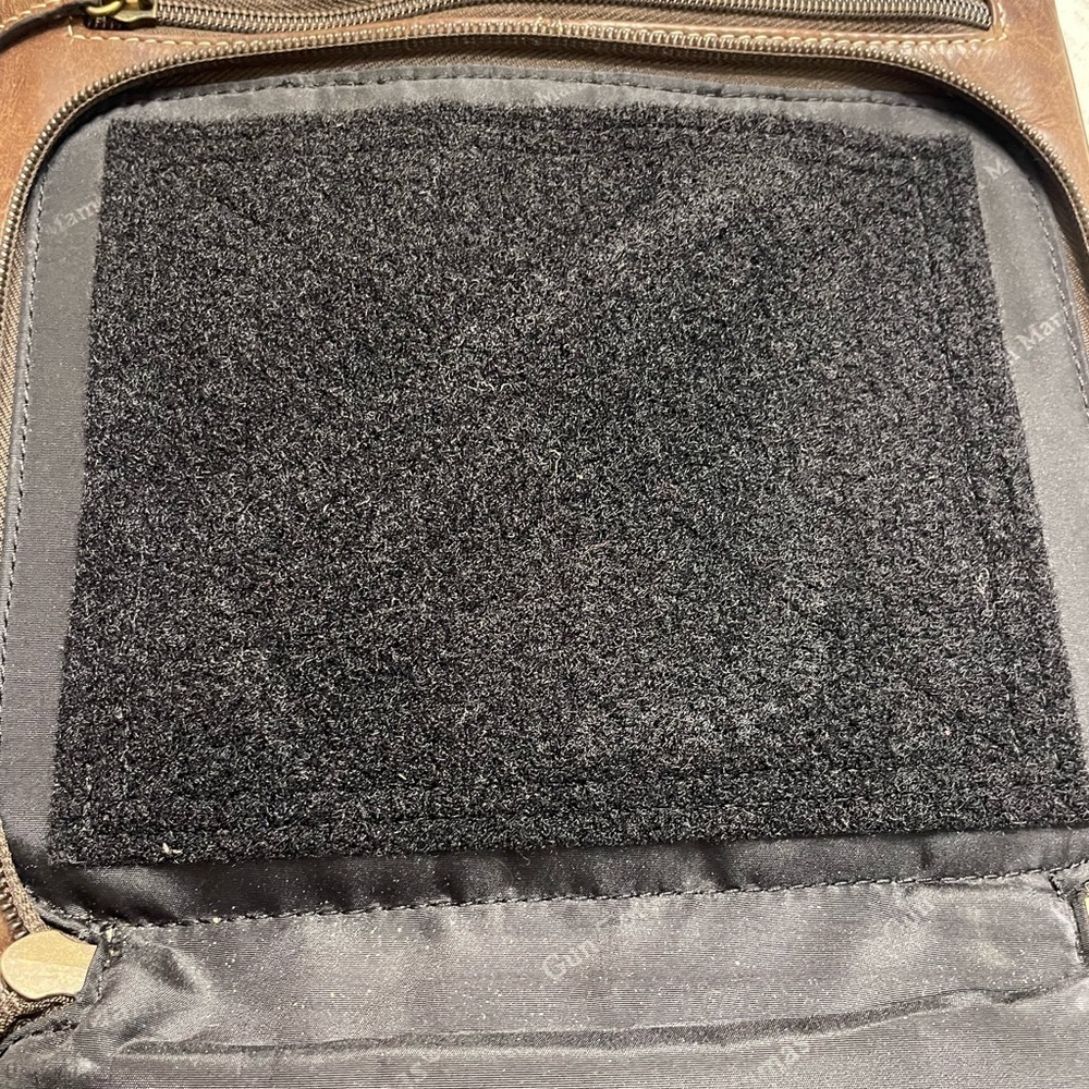 Brown Leather Gun Tote ‘n’ Mamas Crossbody Bag - Picture 3 of 5